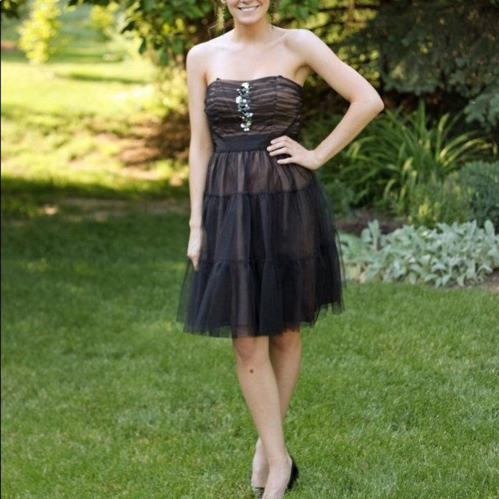 Classic Strapless Little Black Cocktail Dress
